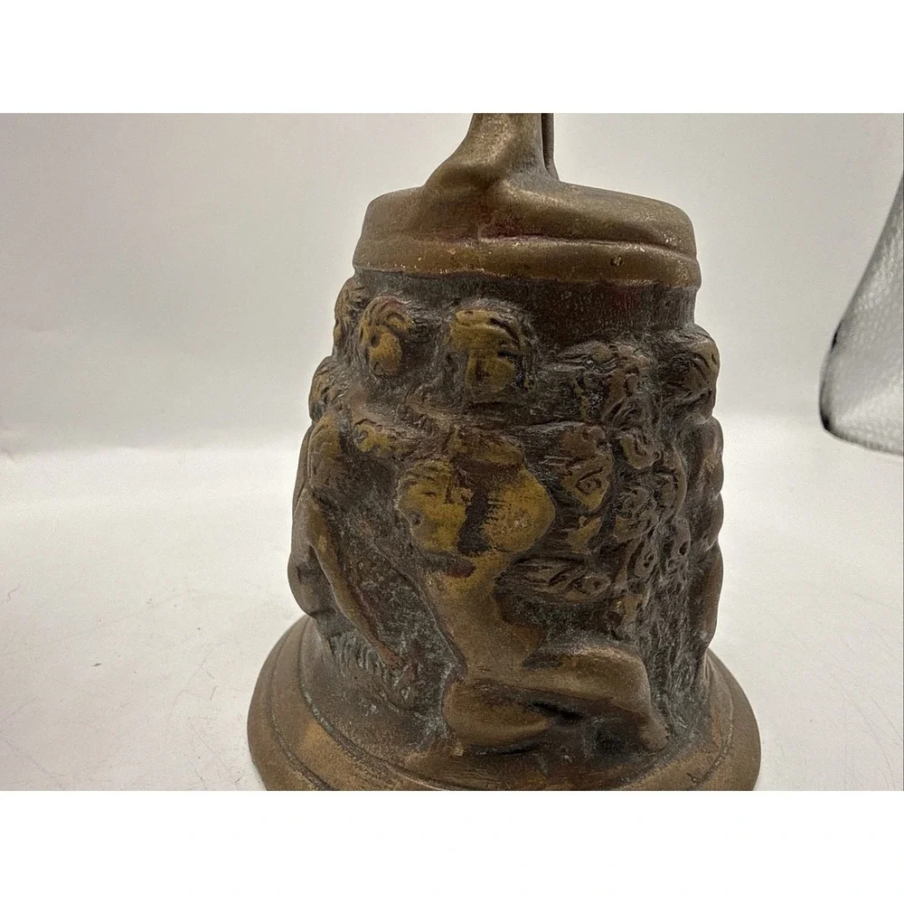Clifton Forge Vintage‎ Solid Brass Cherub Bell Rare